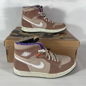 Jordan 1 Zoom Air CMFT Fossil Tone mens 9